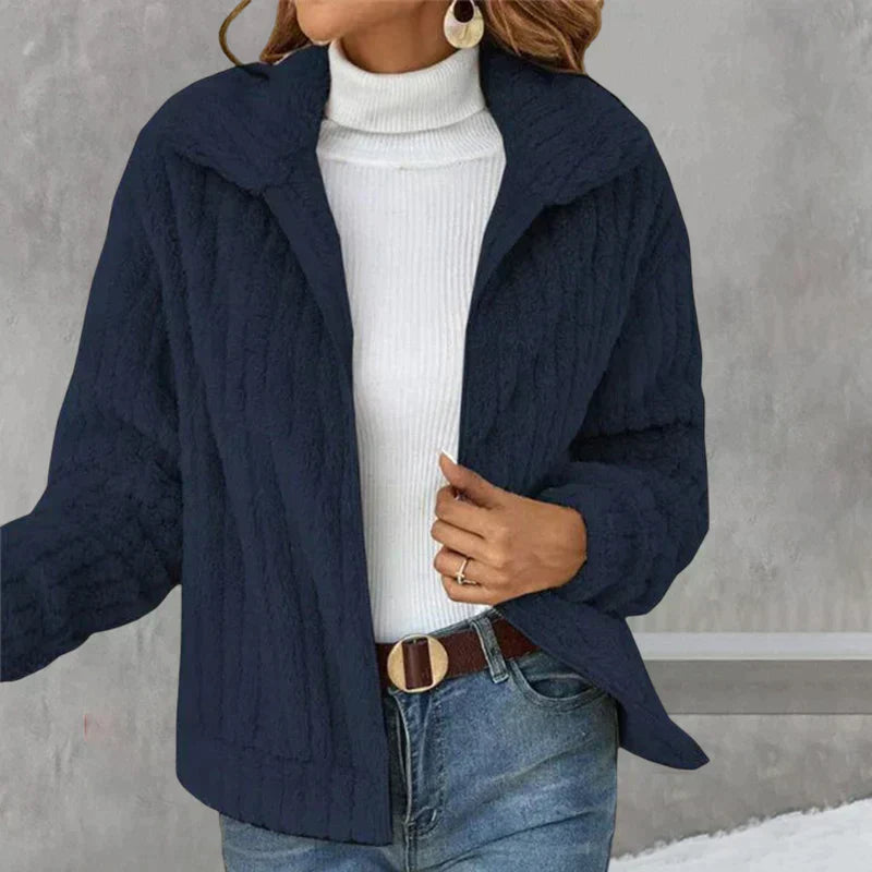 Damen Fleecejacke Weich Warm Stylisch