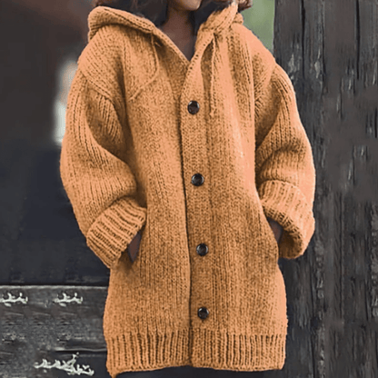 Damen Strickjacke Warm Soft Rosa