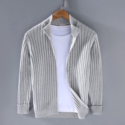 Herren Strickjacke Baumwolle Bequem Premium Qualität