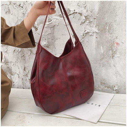 Ledertasche Damen Retro Style Groß