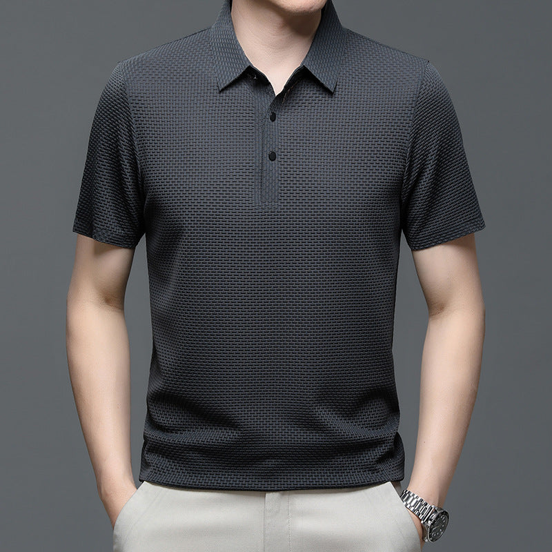 Herren Poloshirt Lässig Nahtlos Modern