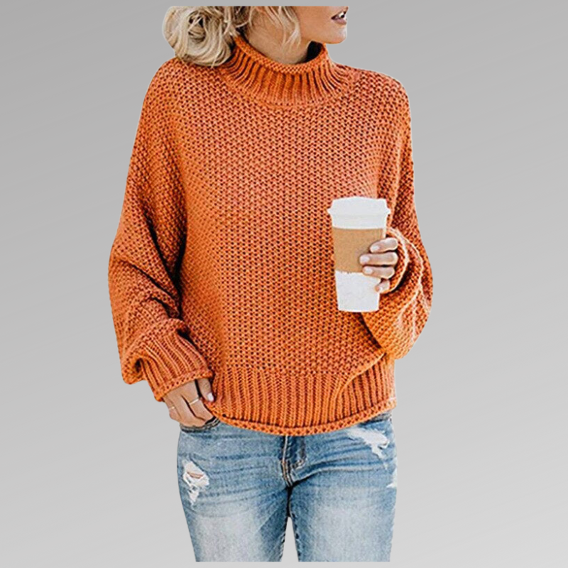 Grobstrick Pullover Damen Modern Großkaros - BerlinGlamour