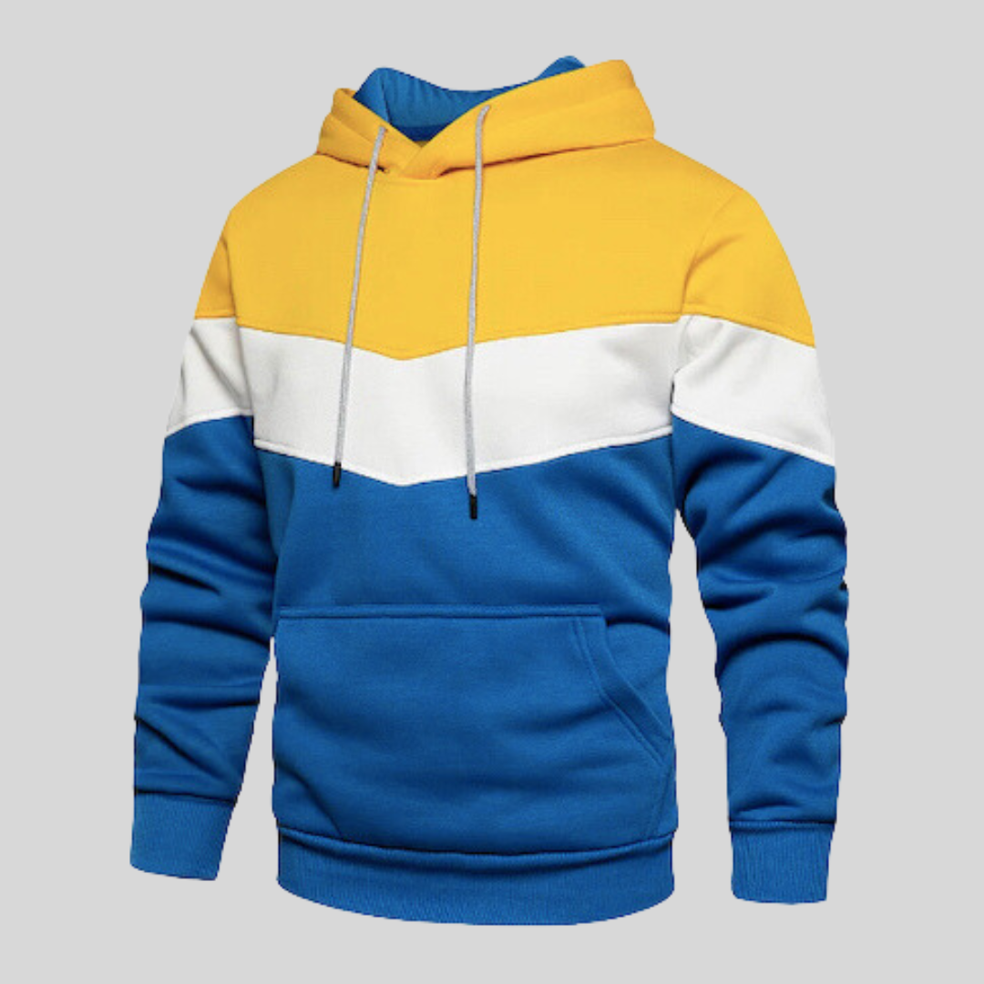 Patchwork Pullover Herren Baumwolle Modern