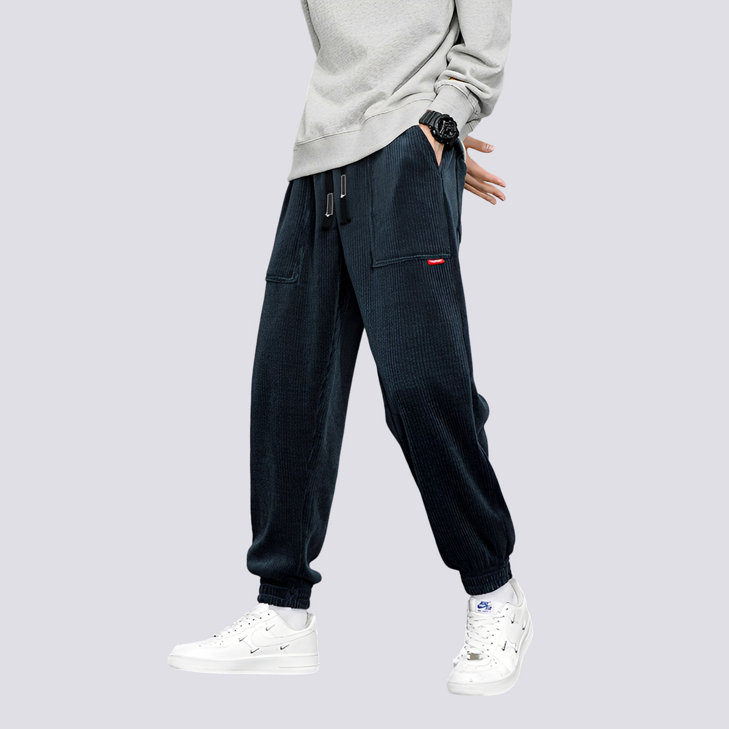 Bequeme Cord-Herrenhose Jogginghose Lässig