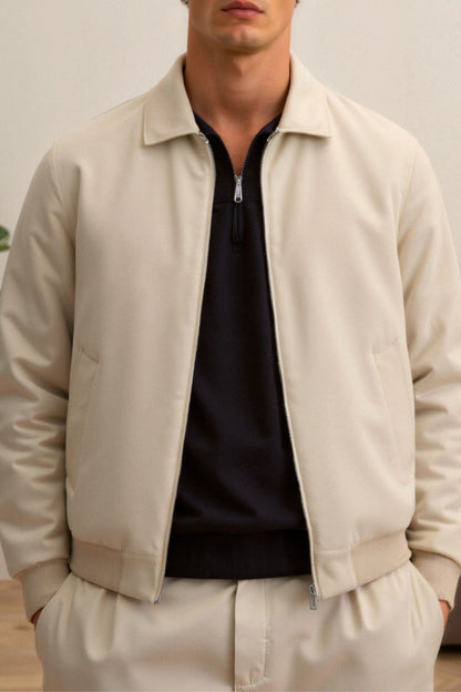 Bomberjacke Herren Slim Fit Modern Elegangt