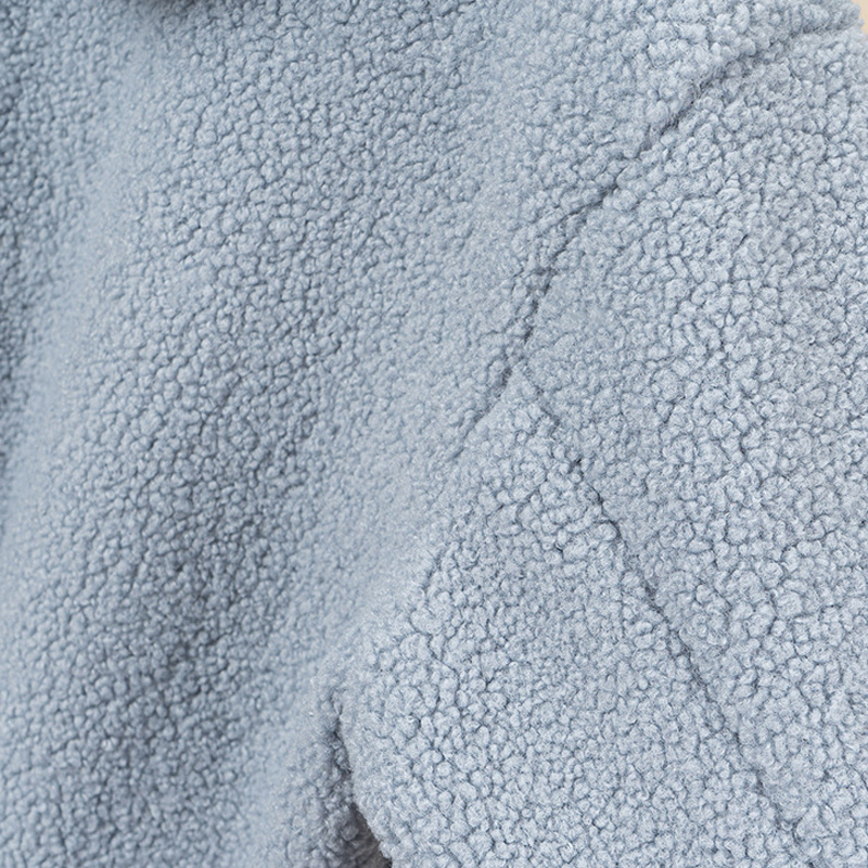 Kapuzenjacke Sherpa Fleece Warm mit Reißverschluss