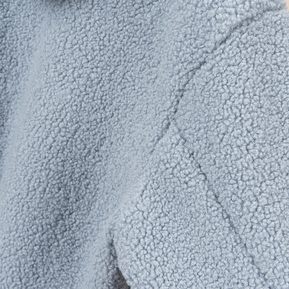 Kapuzenjacke Sherpa Fleece Warm mit Reißverschluss