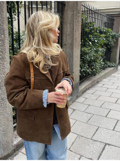Übergroßer Herren Trenchcoat Braun Winter