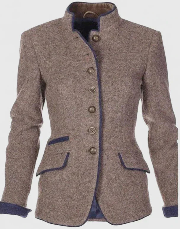 Damen Cardigan Elegante Knopfleiste Lang