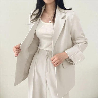 Damen Anzug Set Maßgeschneidert Langblazer Elegant