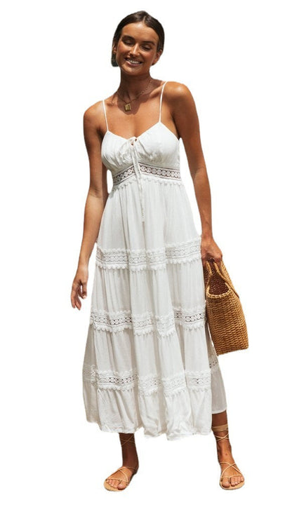 Boho-Kleid von BerlinGlamour mit Spitze und ausgestelltem Rock