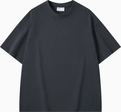 Thickened Cotton Short-sleeved Drop-shoulder T-shirt Bottoming Shirt Top - AccessoryArcadia