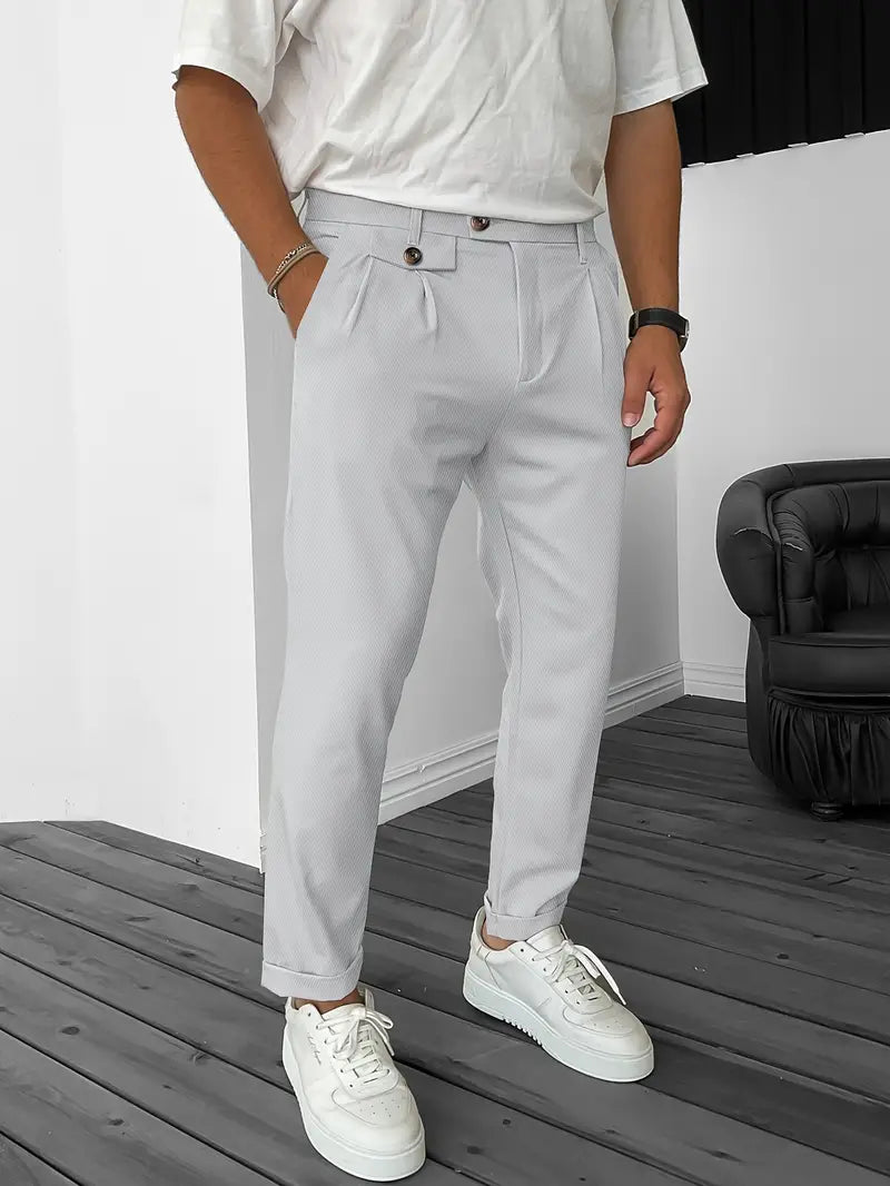 Bequeme Herrenhose Modern mit Elastikbaumwolle