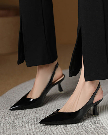 Stilettos High Heels Spitzer Zehenpartie Einfarbig