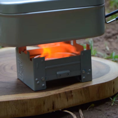 BerlinGlamour | Faltbarer Holz-Taschenbrenner Ultra Leicht