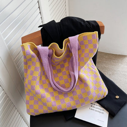 Stylische Strick-Tragetasche Damen