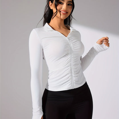 Sportjacke Damen Langarm Lässig Modern
