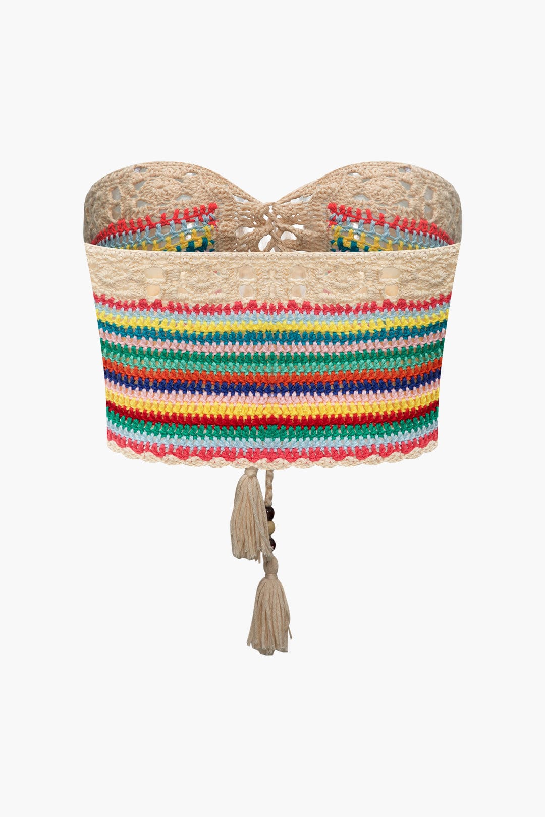 Boho Zweiteiler mit Bustier und Shorts Sommer