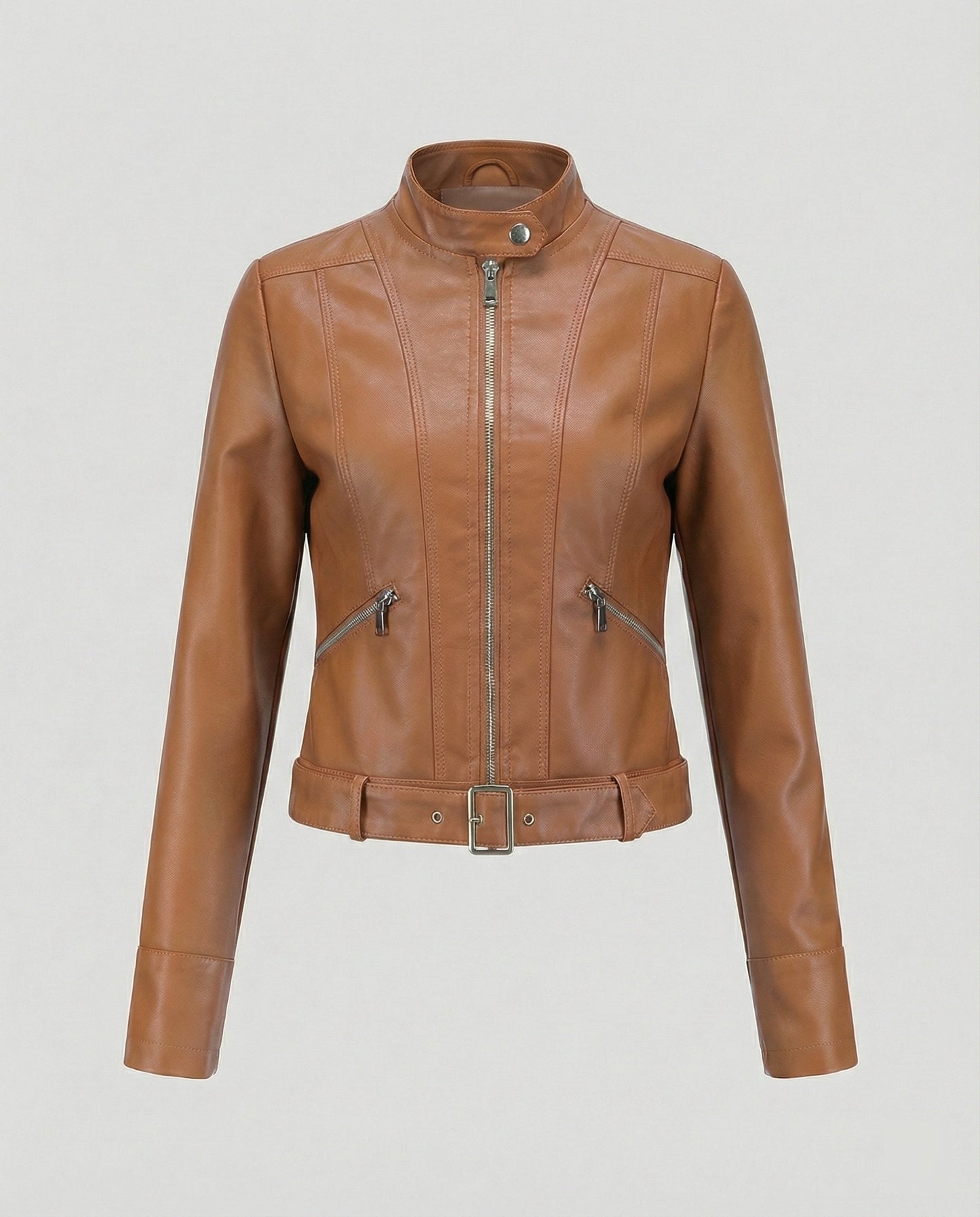 Lederjacke Damen Edel Kurz Schwarz