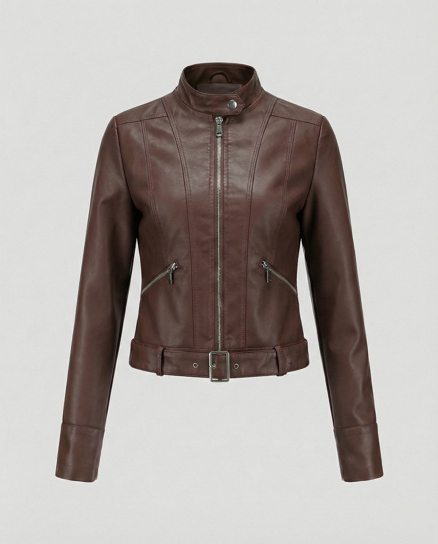 Lederjacke Damen Edel Kurz Schwarz