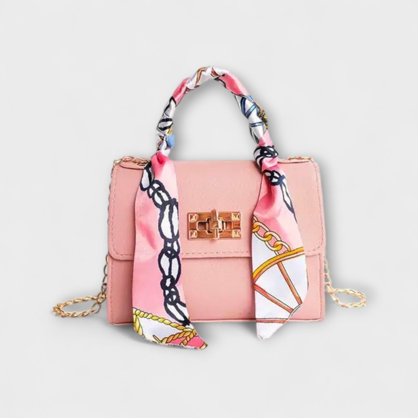 Elegante Damenhandtasche mit Ketten Schulterriemen