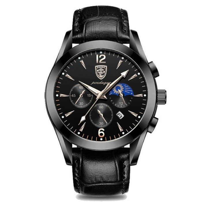 Herren Armbanduhr Edelstahl Automatik Elegant
