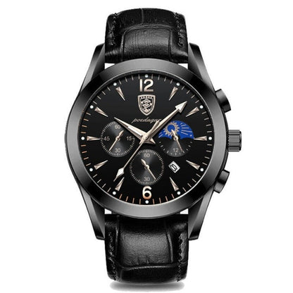 Herren Armbanduhr Edelstahl Automatik Elegant