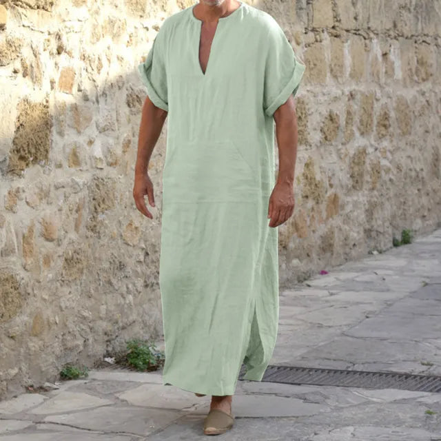Modische Djellaba mit V-Ausschnitt Bequem