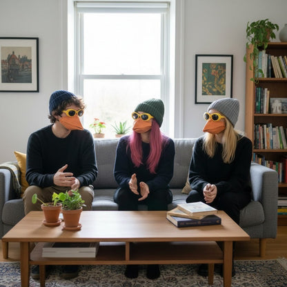 Lustige Gesichtsmaske Entenmund Kostüm Party