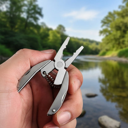 Edelstahl Multitool Schlüsselanhänger Notfall EDC