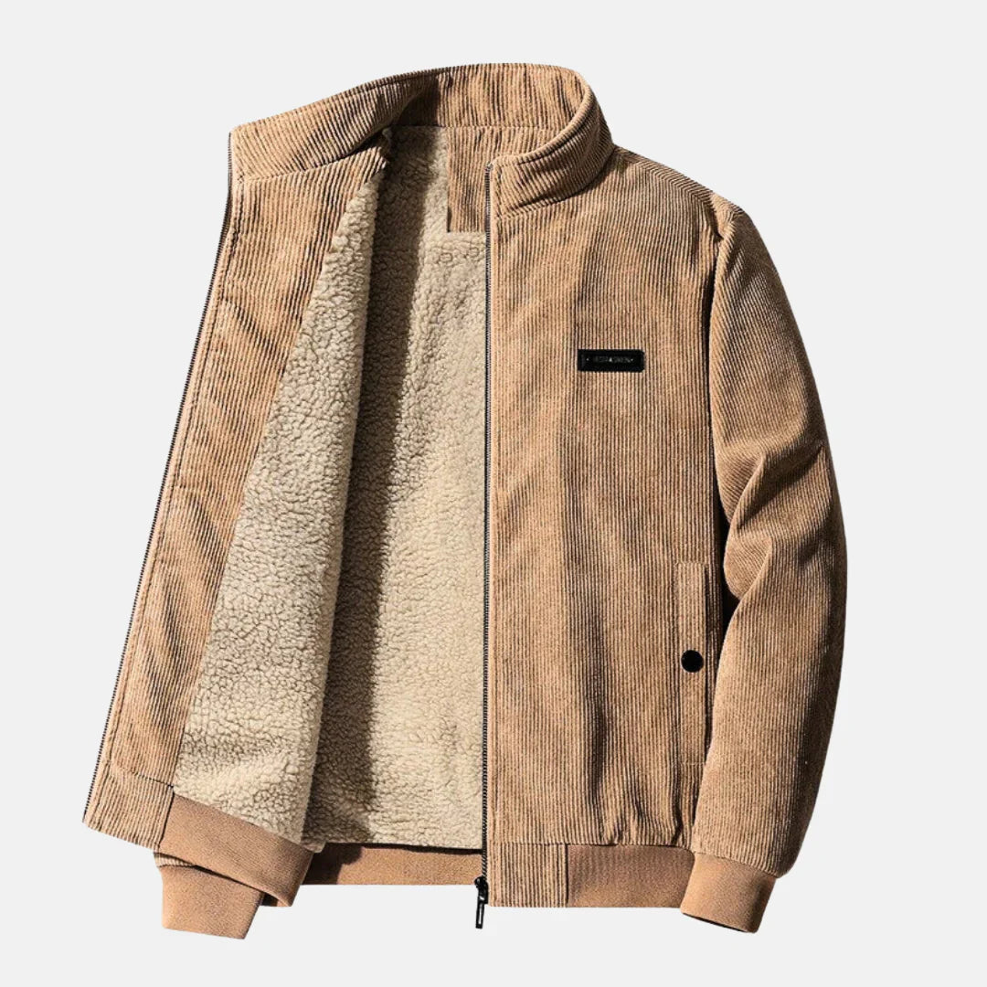 Herren Lederjacke Retro Stil Lässig