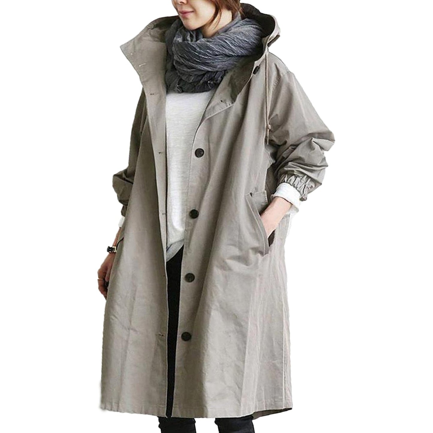 Wasserdichte Regenjacke Damen Modern