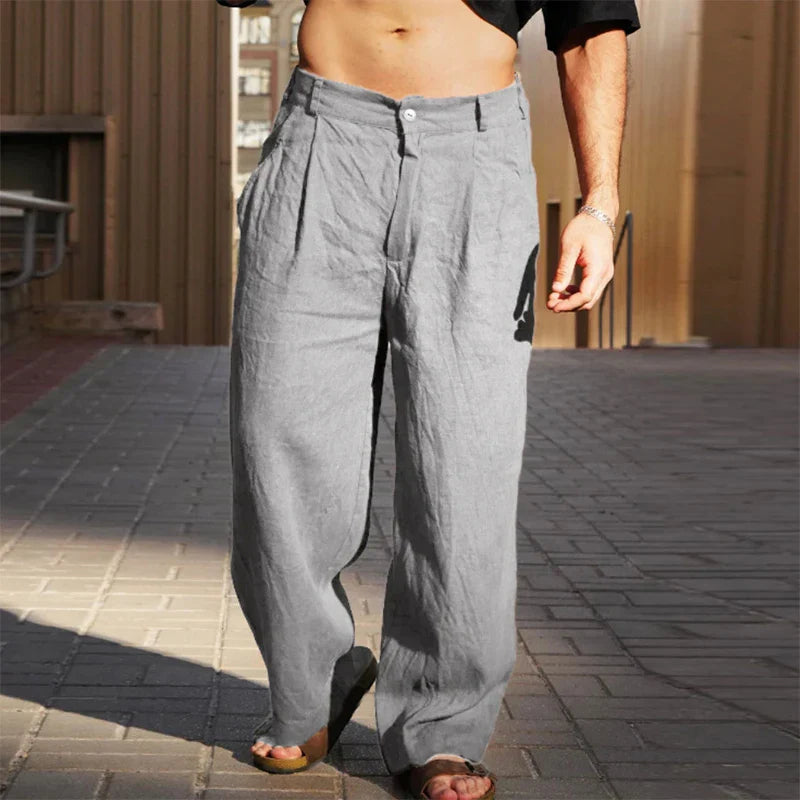 Bequeme Leinenhose für Herren Leicht Sommer