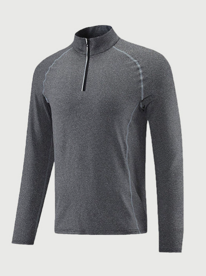 Herren Funktionsshirt Reißverschluss Atmungsaktiv
