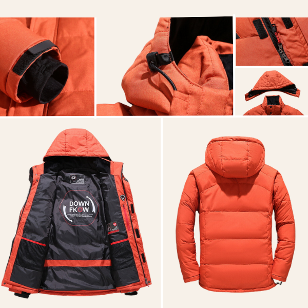 Regenjacke Wasserdicht Warm und Windfest für Herren
