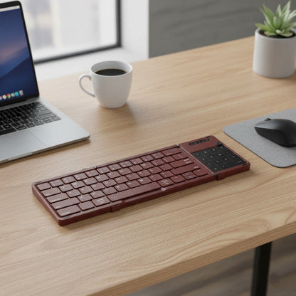 Bluetooth Tastatur Kabellos Tragbar Slim Foldable