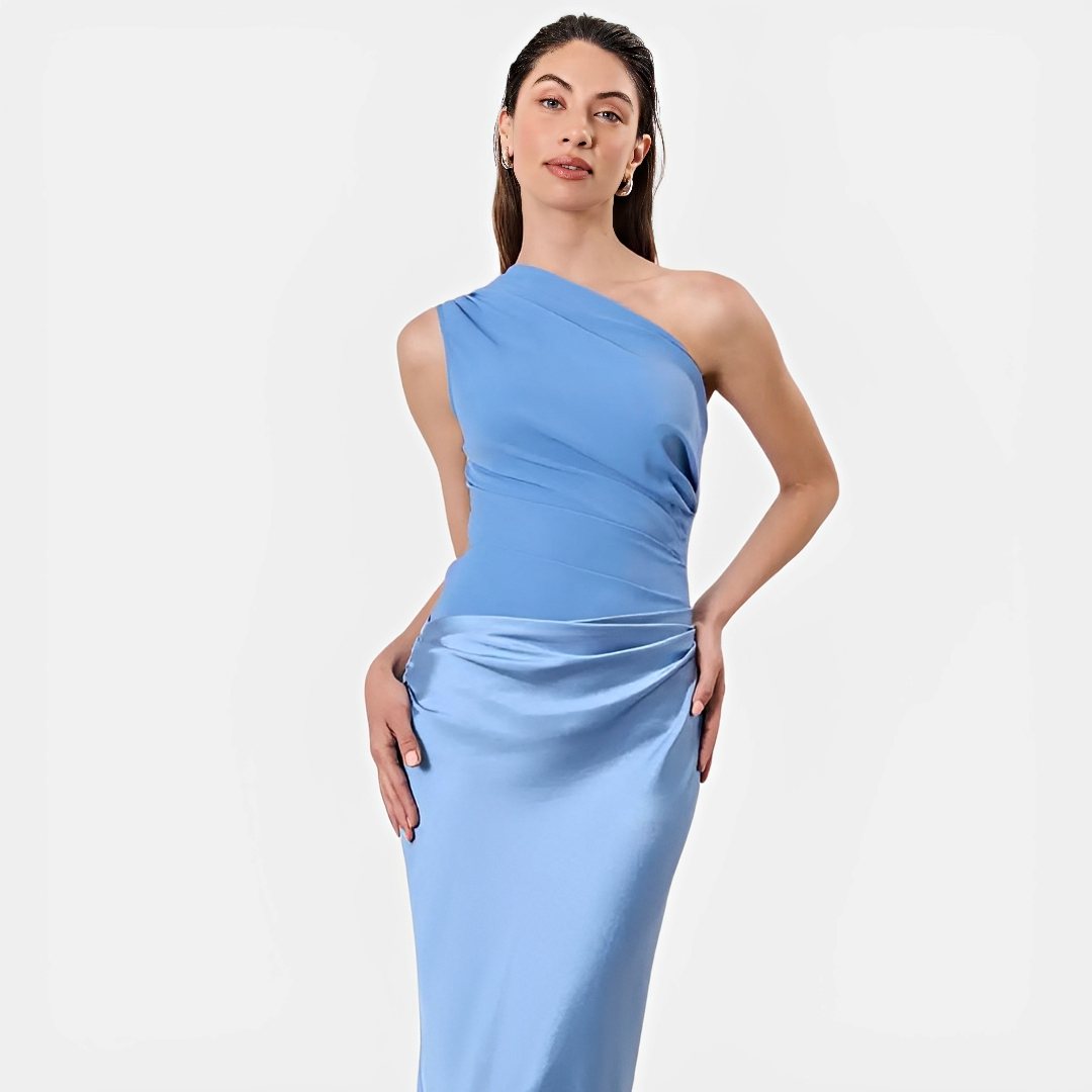 Elegantes Damenkleid Asymmetrisch Modern