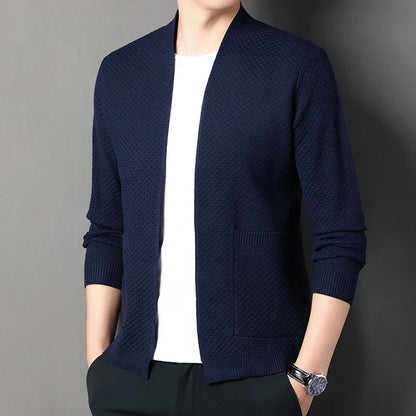 Herren Blazer Slim Fit Jacquard Muster Modern