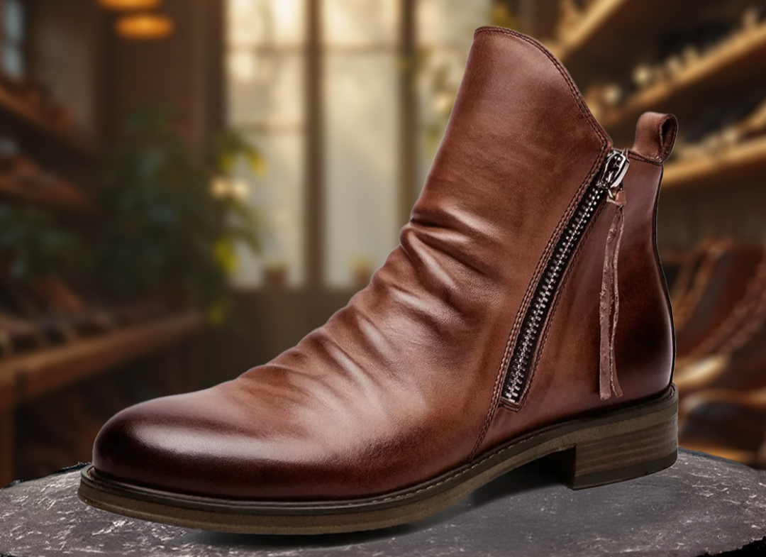 Herren Chelsea Stiefel Schwarz Elegent