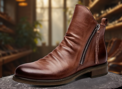 Herren Chelsea Stiefel Schwarz Elegent