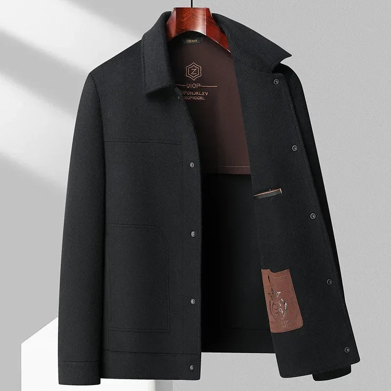 Herren Wolljacke Premium Qualität Schurwolle Elegant