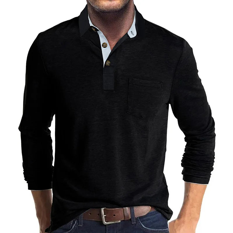 Herren Langarmhemd Klassisch Slim Fit - BerlinGlamour