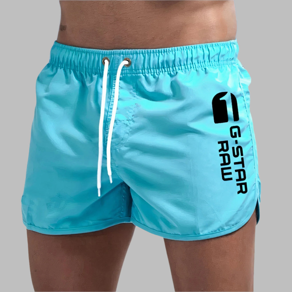 Herren Badehose Einfarbig Sommer Schwarz - BerlinGlamour