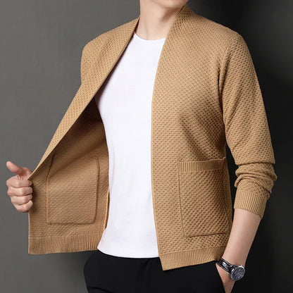 Herren Blazer Slim Fit Jacquard Muster Modern