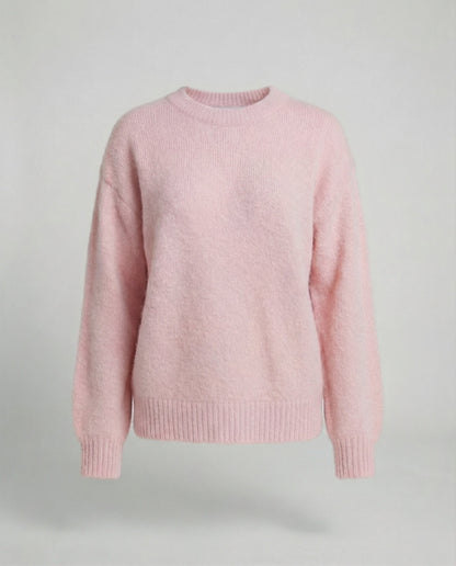 Weiche Damen Pullover Oversized Kaninchenhaar Mix