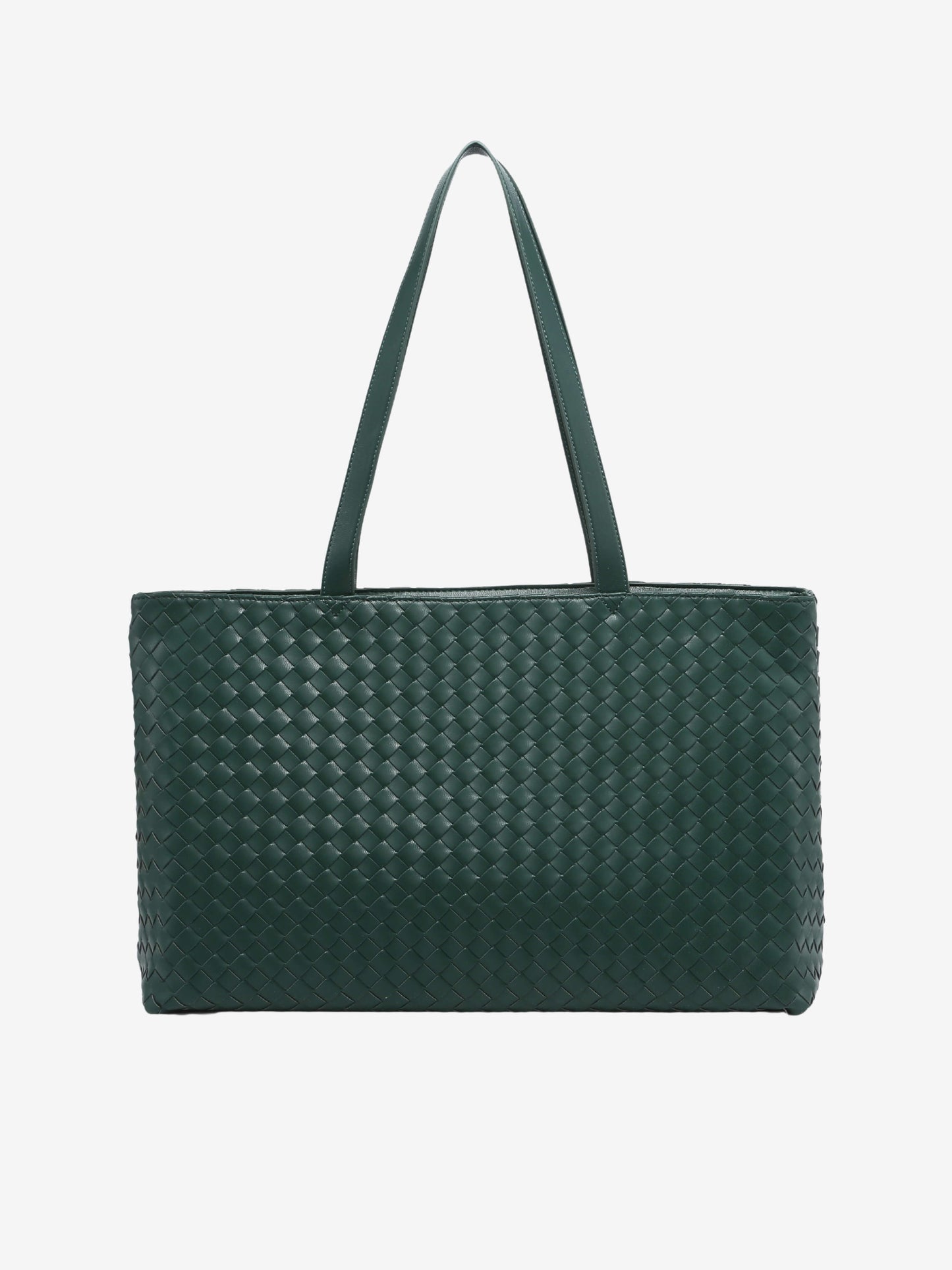 Vegane Ledertote Groß Reißverschluss Damenhandtasche