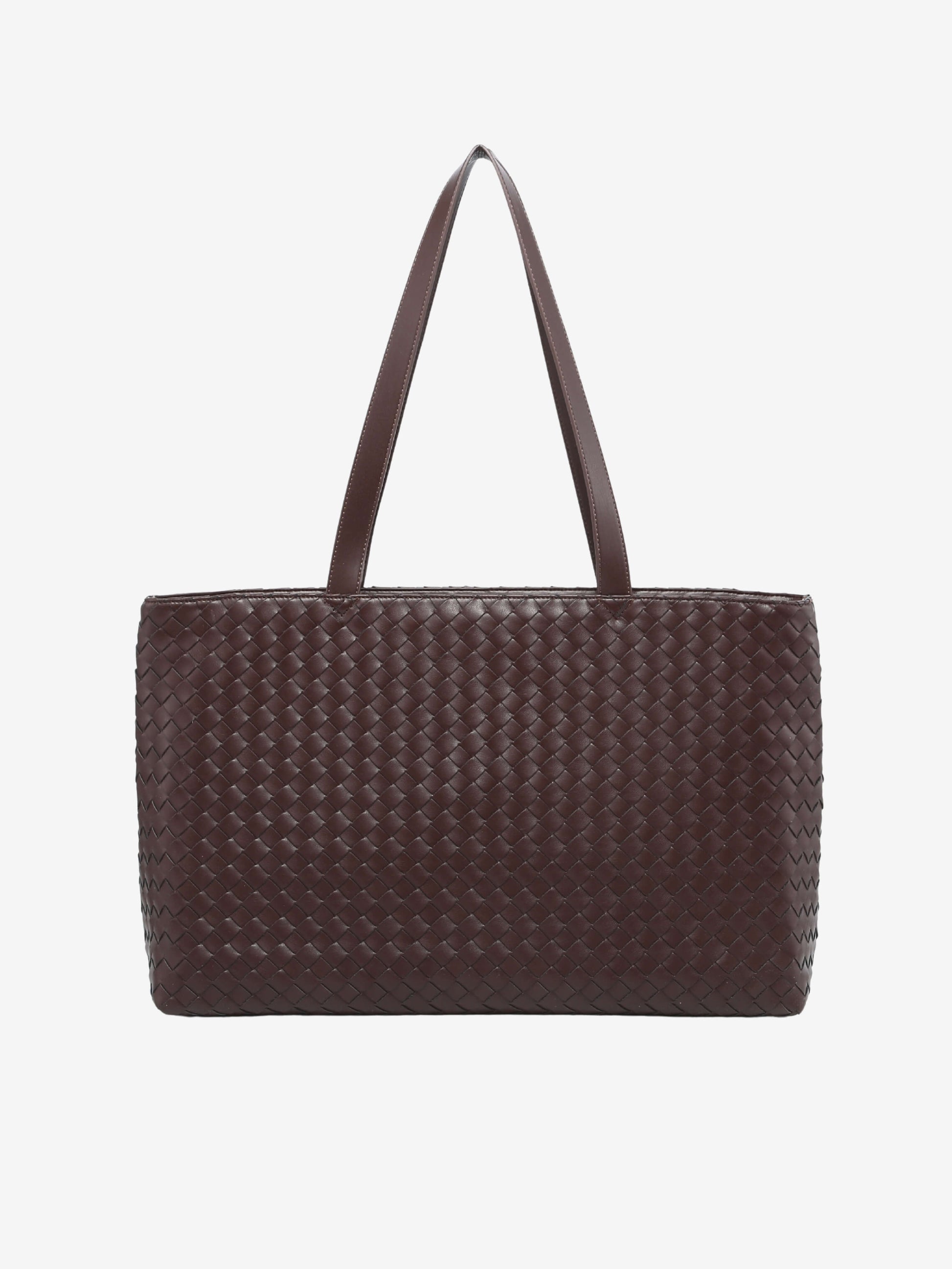 Vegane Ledertote Groß Reißverschluss Damenhandtasche - BerlinGlamour