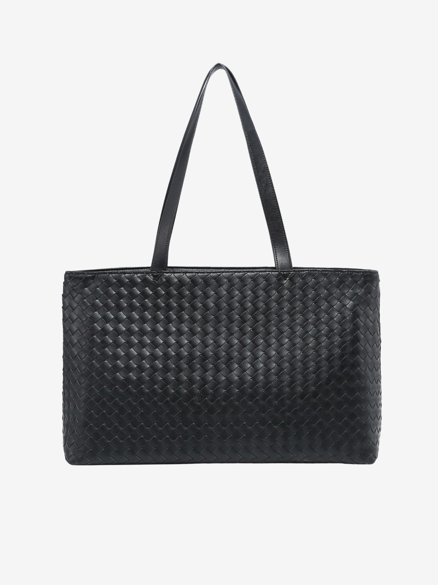 Vegane Ledertote Groß Reißverschluss Damenhandtasche