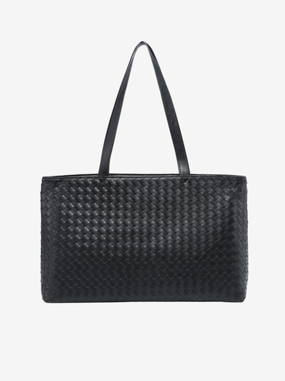Vegane Ledertote Groß Reißverschluss Damenhandtasche