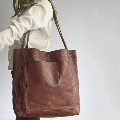Elegante Leder Handtasche Damen Berlin Style